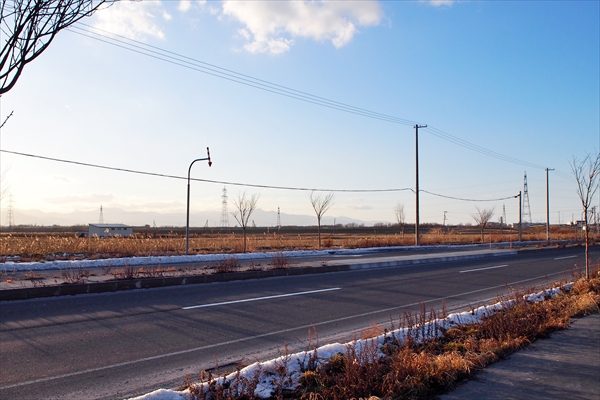 道道626号東雁来江別線と空地