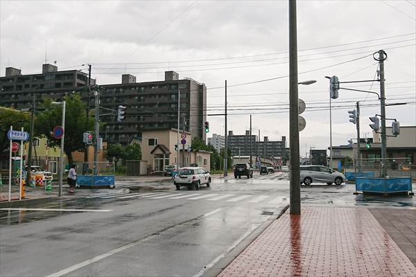 野幌駅南通と1号線交差点