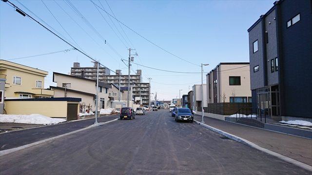野幌駅南通・未開通区間