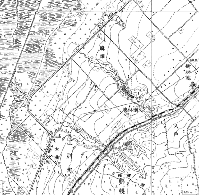 江別市大麻 古地図1916年