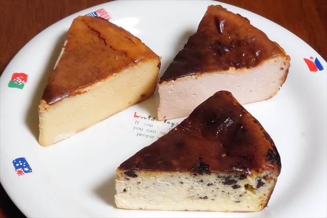 バスクチーズケーキ3種類