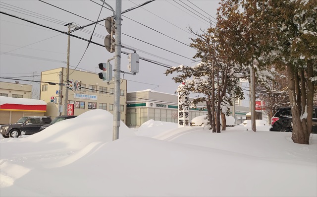 2023年1月3日 江別市大雪の様子