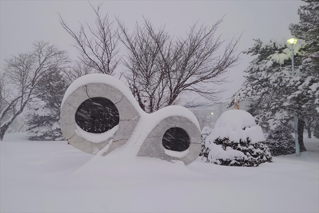 令和6年1月8日 江別市内大雪の様子