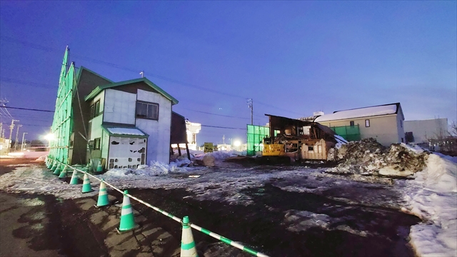 食事処アカギ・雑貨店パスティーユ 店舗跡地全景