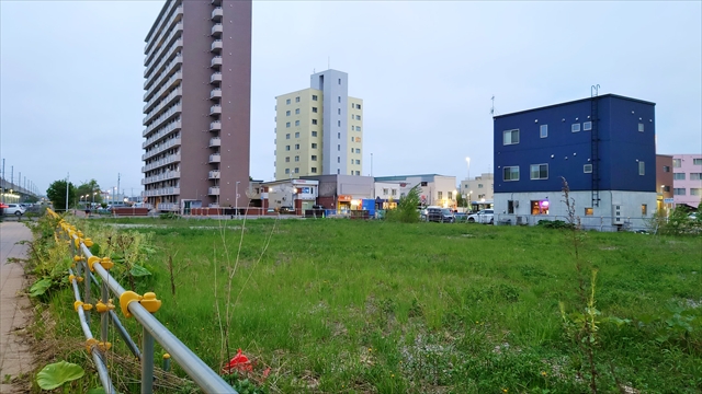 JR野幌駅北口駅前の空き地