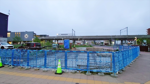 JR野幌駅北口駅前工事