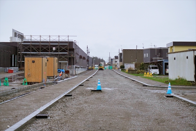 コープさっぽろのっぽろ店新店舗裏の新道路