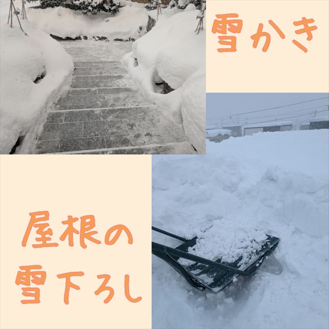 株式会社こころわ 作業風景（雪かき・屋根の雪下ろし）