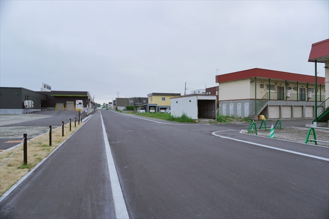 コープさっぽろのっぽろ店裏側の新道路