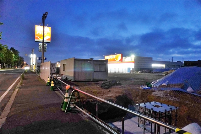マクドナルド江別3番通店建設予定地