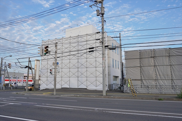 旧ニスコ進学スクール 江別本部教室ビル取り壊し工事