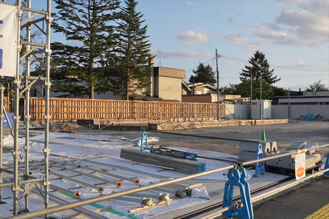 ENEOS北海道エネルギーチャレンジ江別弥生町SS 工事現場の様子