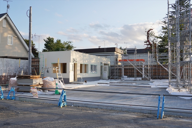 ENEOS北海道エネルギーチャレンジ江別弥生町SS 工事現場の様子