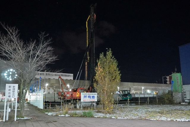 JR野幌駅北口駅前工事