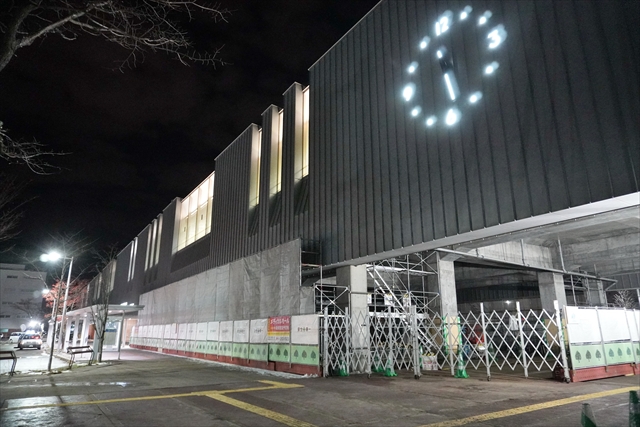 JR野幌駅と高架下工事