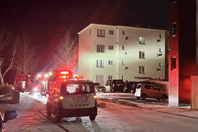 弥生団地G棟 火事