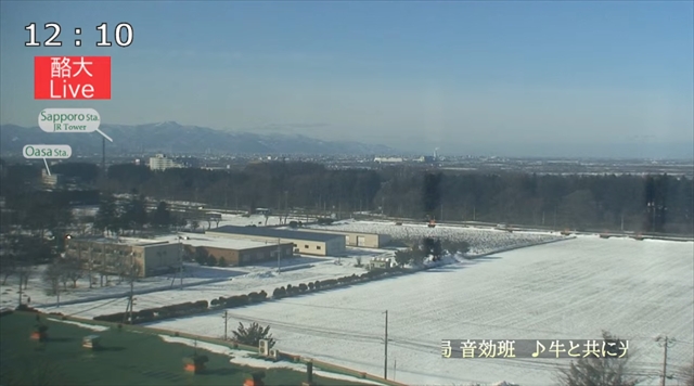 北海道 江別・酪大ライブカメラ【LIVE】