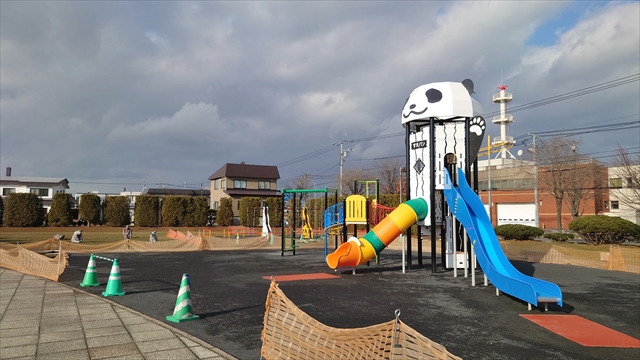 野幌末広町公園 リニューアル後の新複合遊具