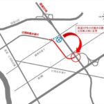 国道337号と江別太南大通りの交差点位置が変更