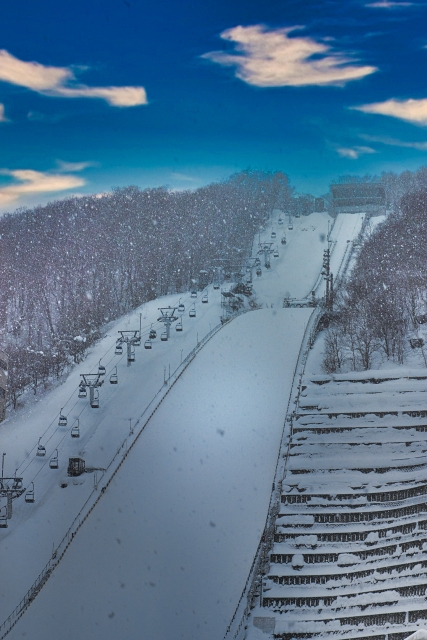 スキージャンプ会場