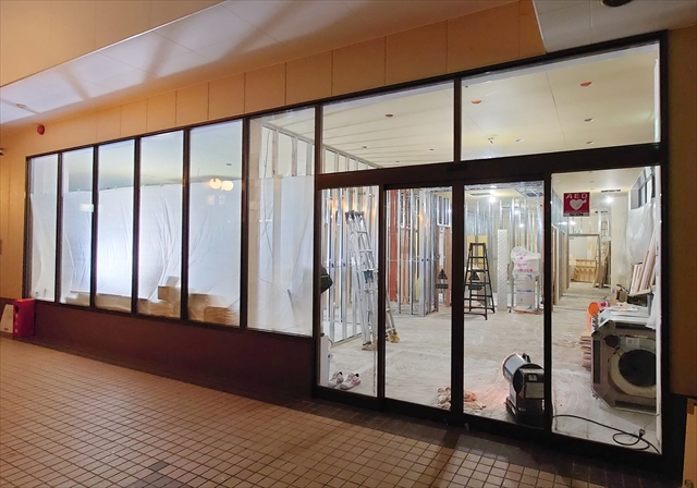 セリオのっぽろ1階テナント工事中の様子