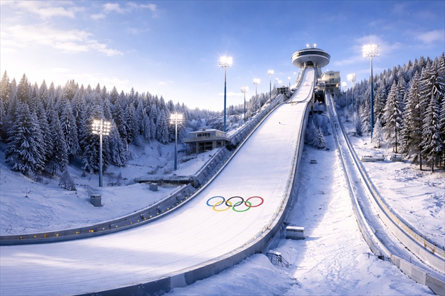 オリンピックスキージャンプ イメージ画像