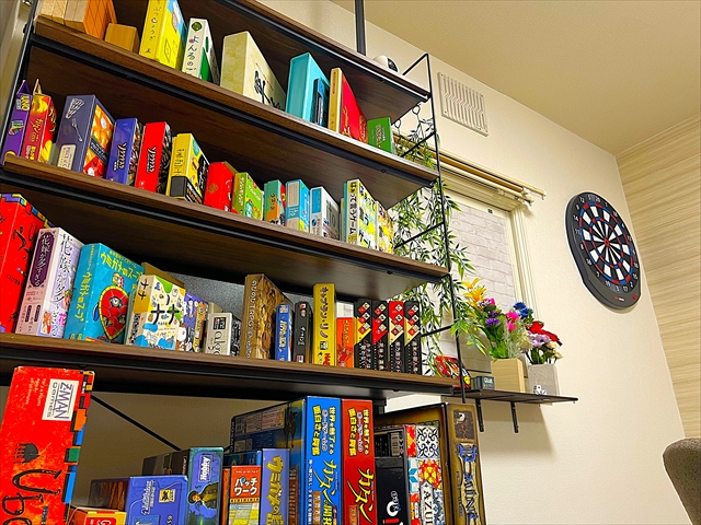 ボードゲームラウンジ ボドピット103 店内 ゲームの種類