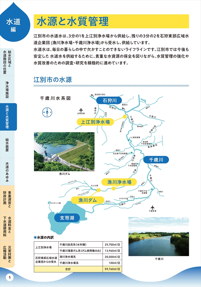 江別市の水道はどこから来ている？