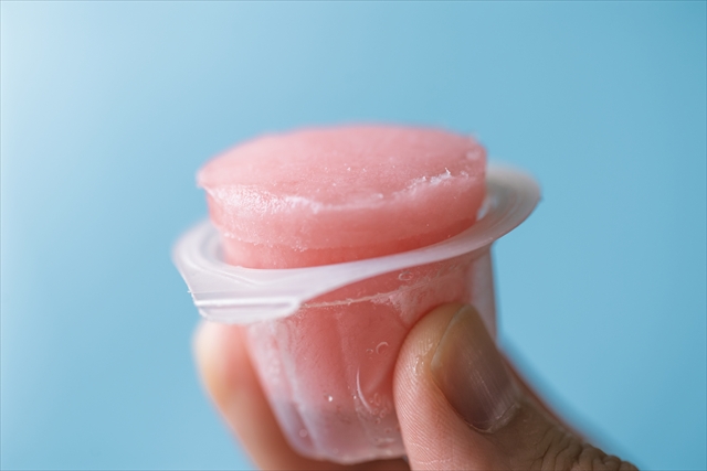 「塩すいかひとくちゼリー」冷凍シャーベット
