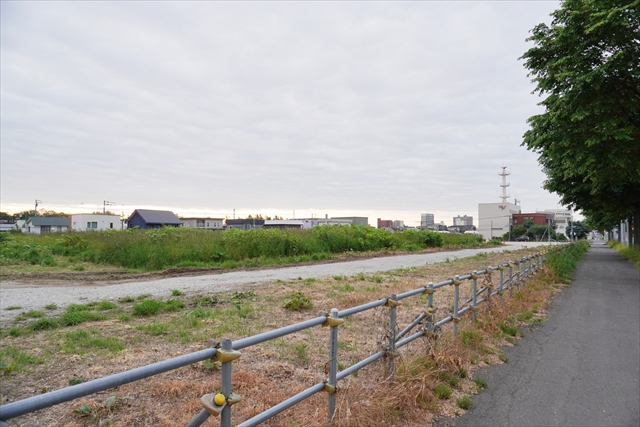 野幌代々木町(白樺通沿い)空き地