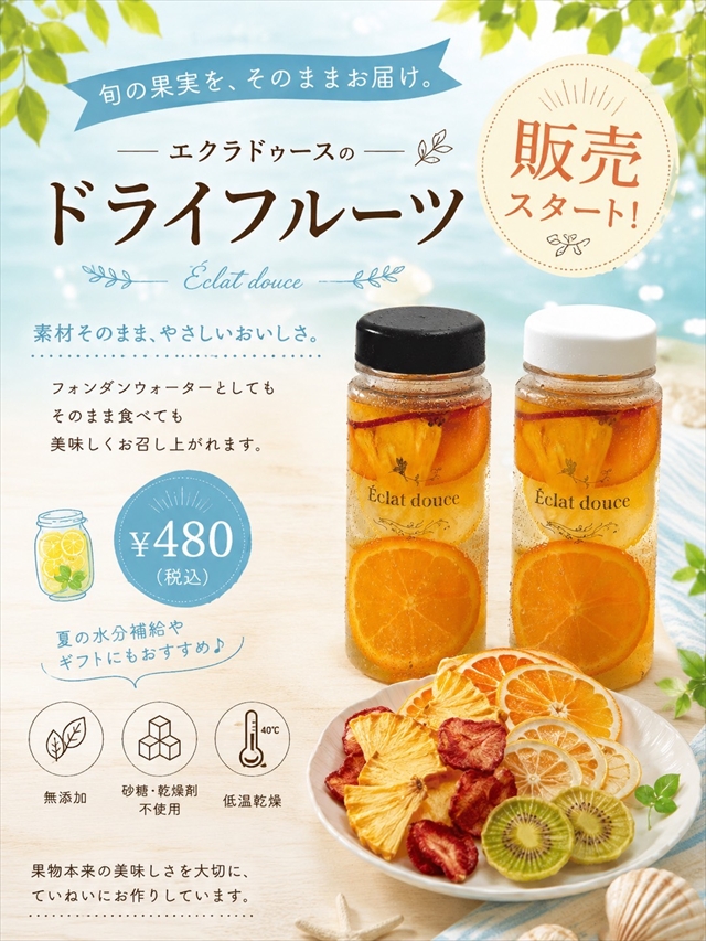 江別市のマフィン専門店「Èclat douce」にドライフルーツ登場