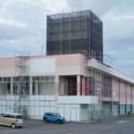旧コープさっぽろ野幌店と足場（2026年7月）