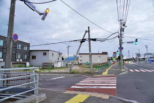 旧ニスコ進学スクール江別本部教室跡地で工事開始