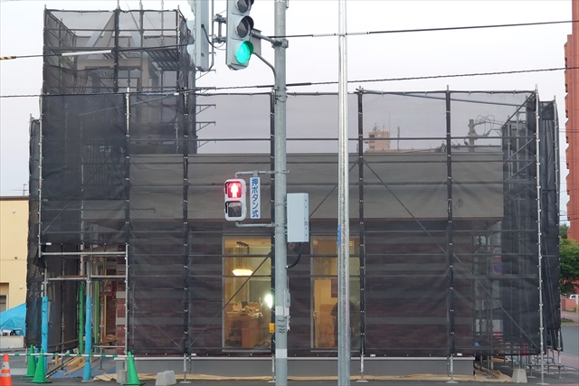 「すき家 12号江別野幌店」一時閉店中の様子