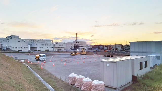 江別病院の新病棟予定地も整地進む