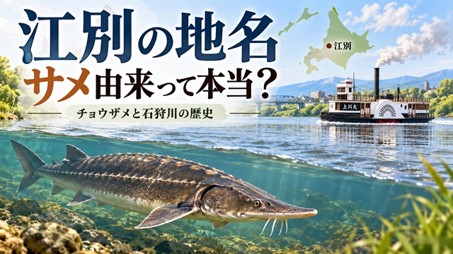【江別市】「江別」の地名はサメが由来って本当？チョウザメと石狩川にまつわる意外な歴史