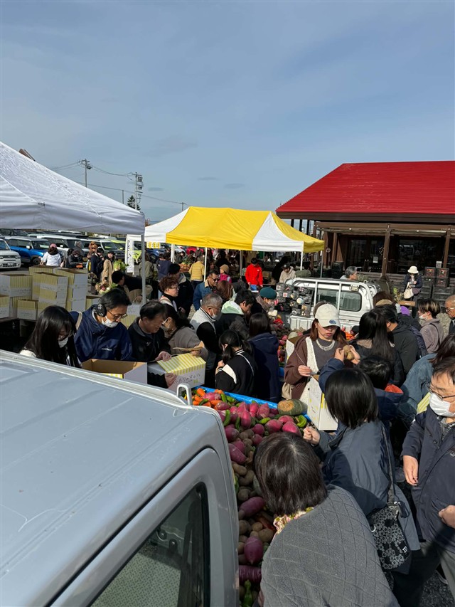 昨年の野菜販売エリアの様子