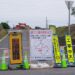 萩ヶ岡2号道路整備工事で通行止め 本町通り側